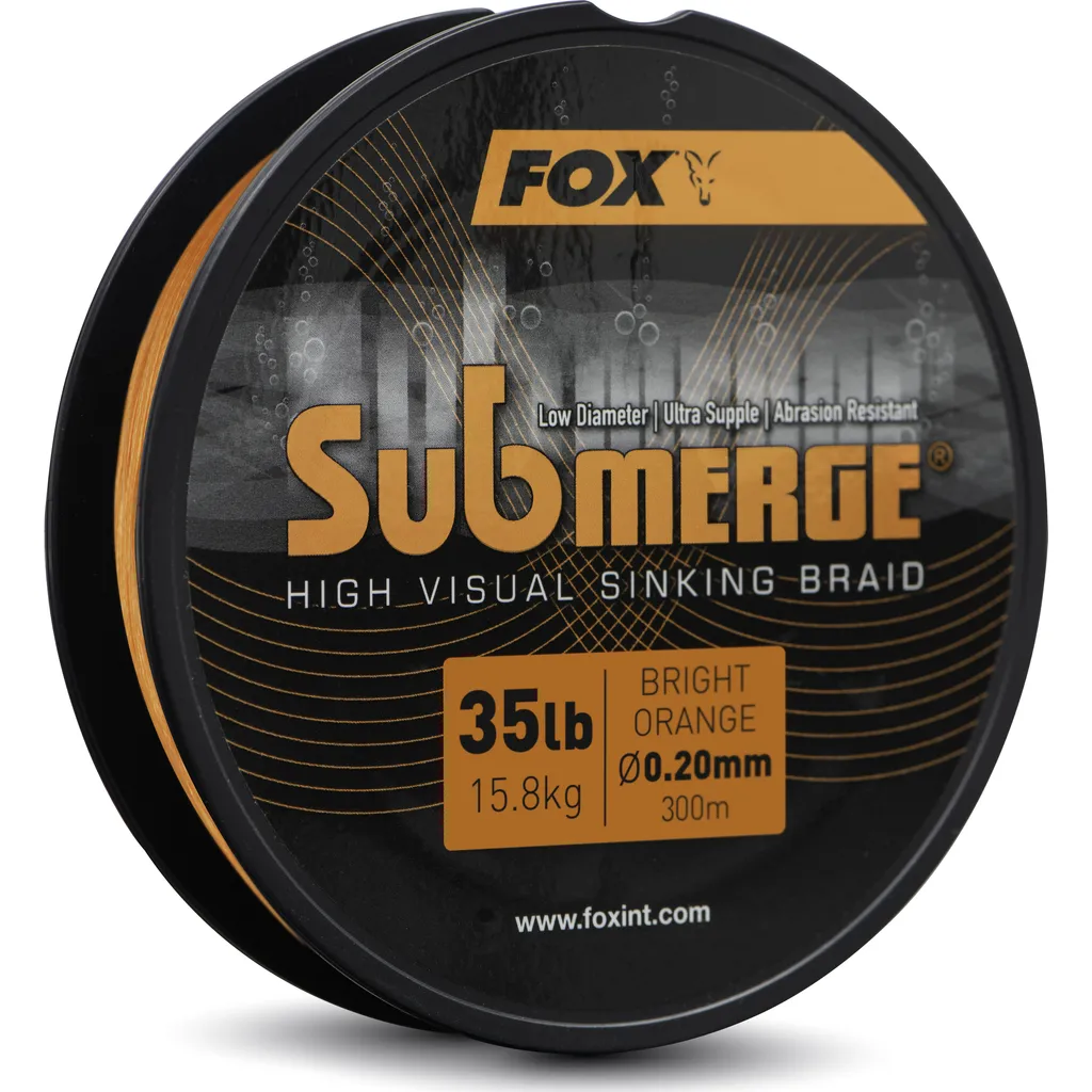 Fox Submerge Orange Sinking Braid 0.20mm 15.8kg 300m