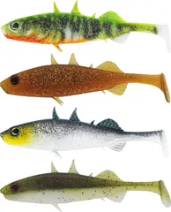 Westin Stanley The Stickleback Shadtail Gummifisch 5.5cm 1.5g Dark Water Mix 9