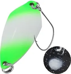 FTM Spoon Tremo 2.3g 2.9cm Neon Green Lumi / Black With Glitter Lumi Single Hook