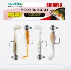 Balzer Shirasu Microköder-Set Klares Wasser 4cm 3g