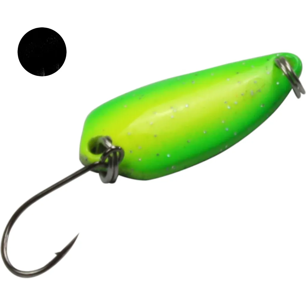 FTM Spoon Wasp Forellenblinker 2,9cm 2,5g Gelb Grün Schwarz