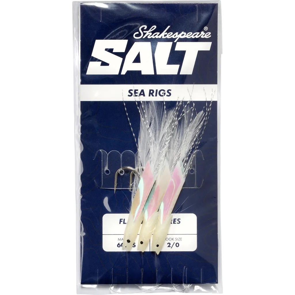Shakespeare SALT Flat Jack Lures Fertigmontage #2/0 11g White/Pink