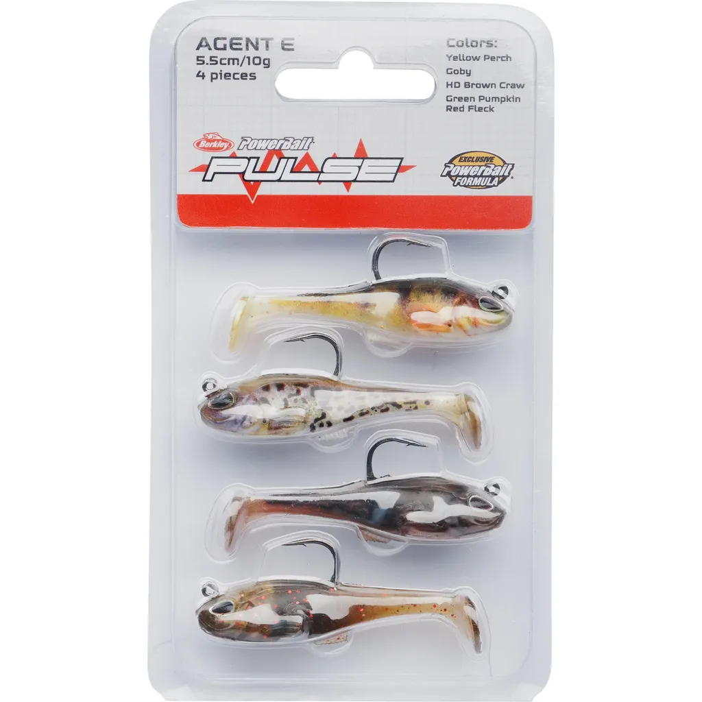 Berkley Pulse Agent E Gummifische 4-Pack 8cm 14g