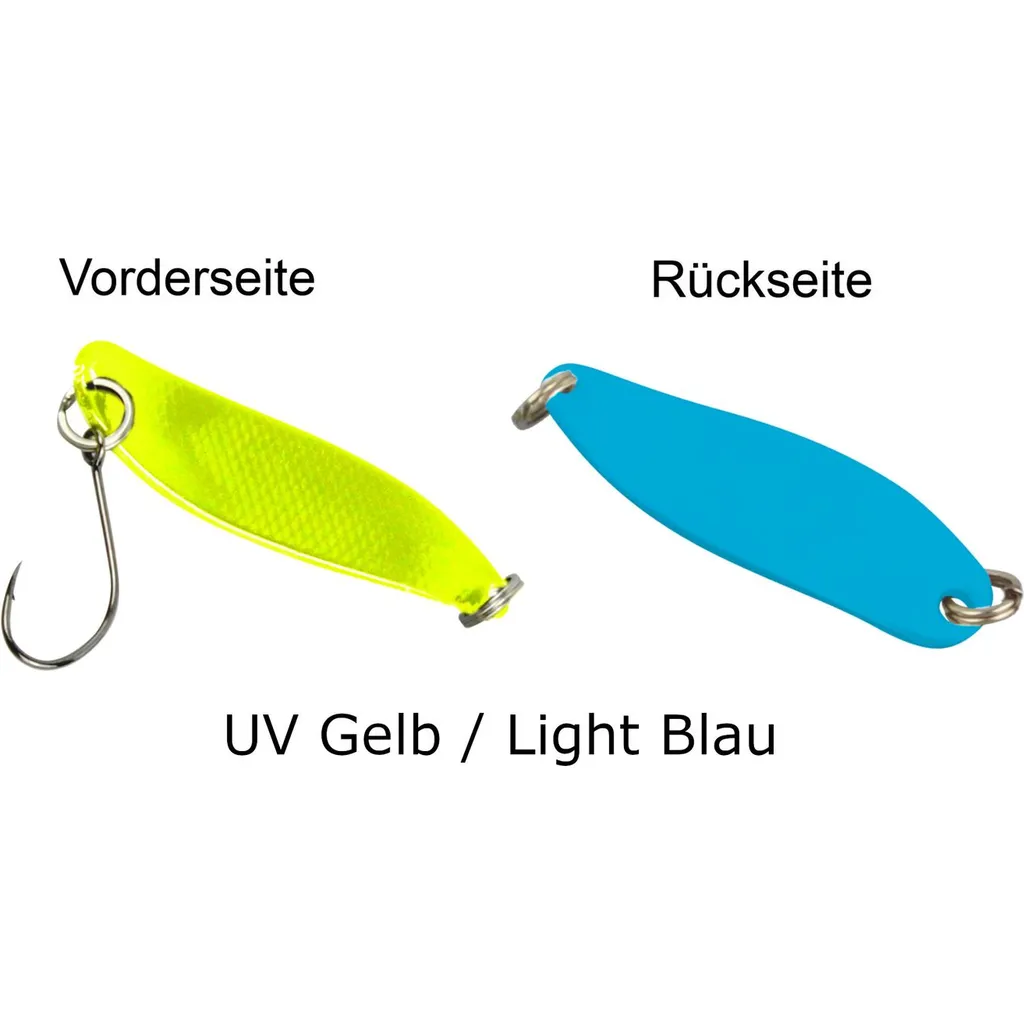 FTM Spoon Hammer 3.3cm 2.4g UV Gelb/Hellblau