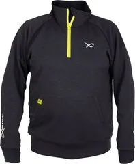 Matrix Minimal Black/Marl Quarter Zip Pullover XXXL