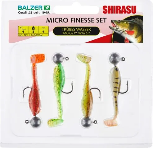 Balzer Shirasu Microköder-Set 4cm 3g Soft Bait Single Hook