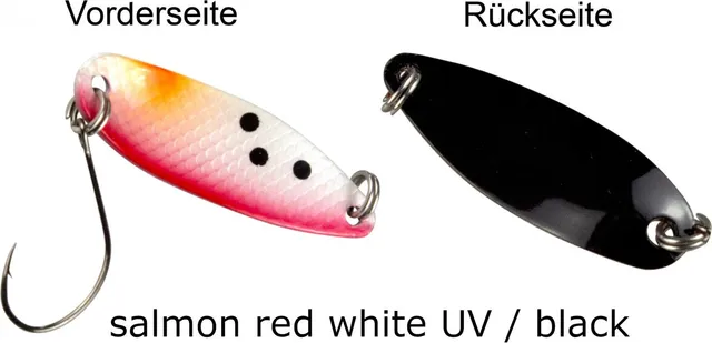 FTM Spoon Hammer 3.8cm 3.2g Salmon Red White UV/Black