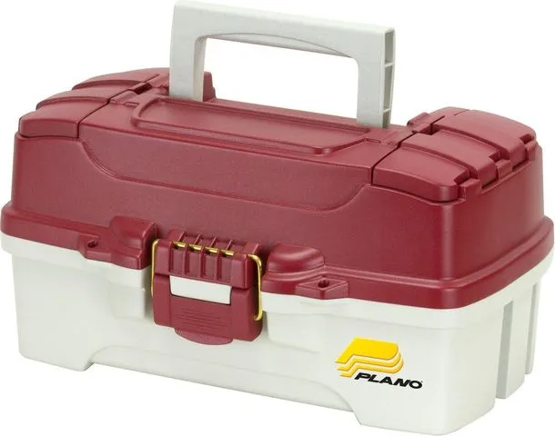 Plano One-Tray Tackle Box 3 Compartments 35.6x21x18.1cm Red/White