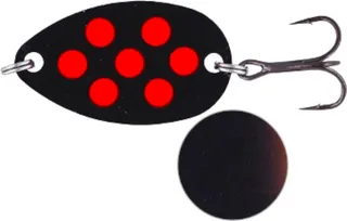 Westin Fidusen Blinker 3.2cm 2.8g Schwarz/Orange Punkte