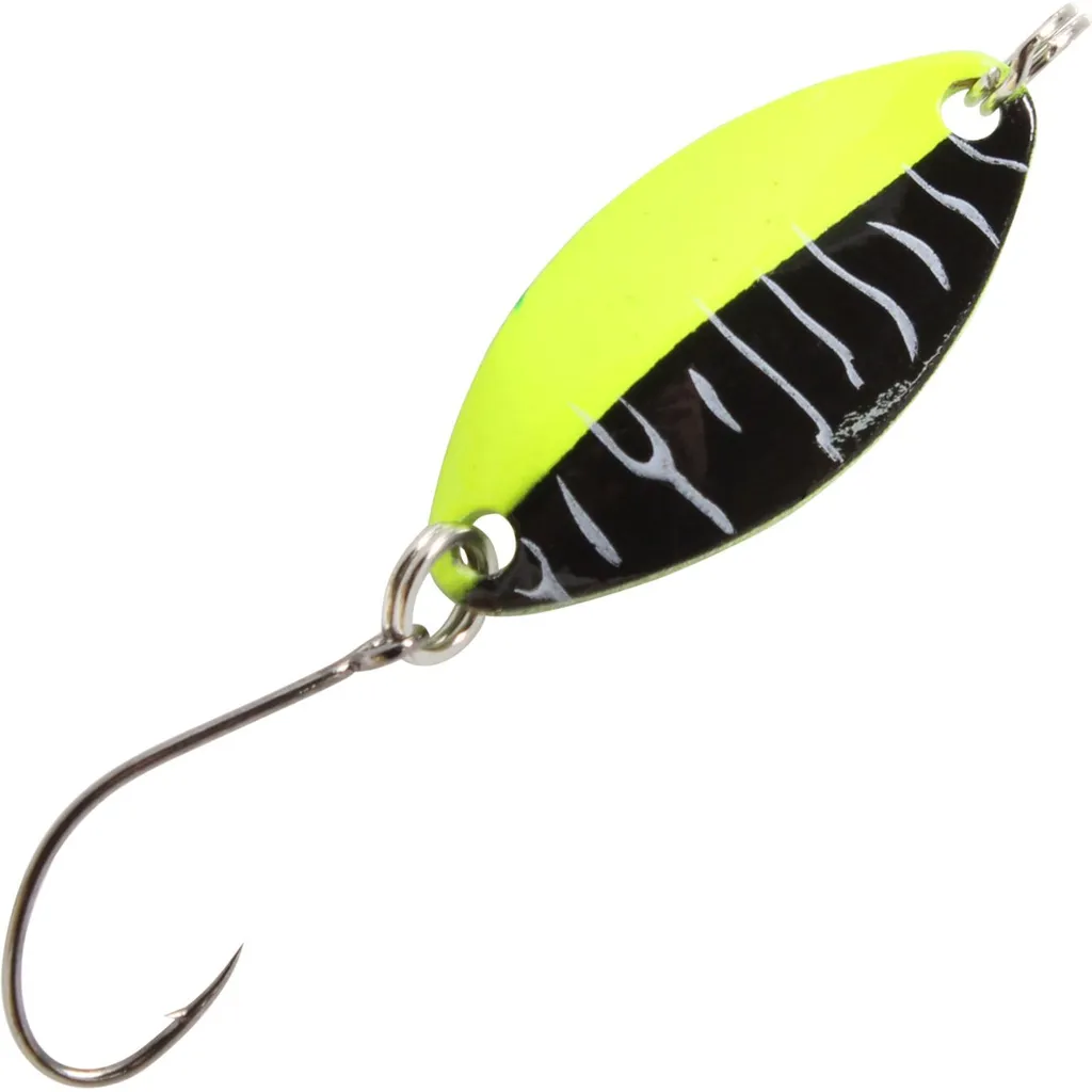 FTM Spoon Jife 2.5cm 2g Chartreuse-Schwarz-Weiß/Chartreuse-Grün