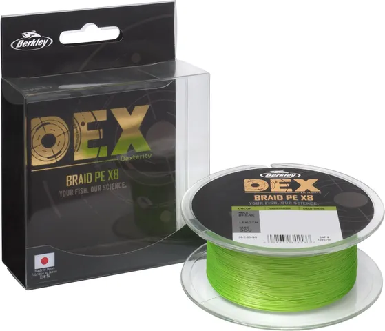 Berkley DEX x8 0.10mm 300m 7.9kg Chartreuse
