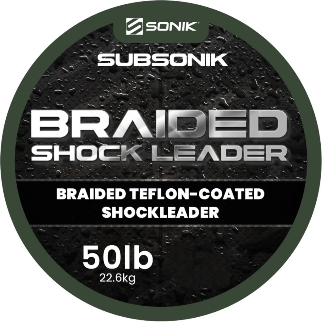 Sonik Braided Shock Leader 50lb 50m Olivgrün