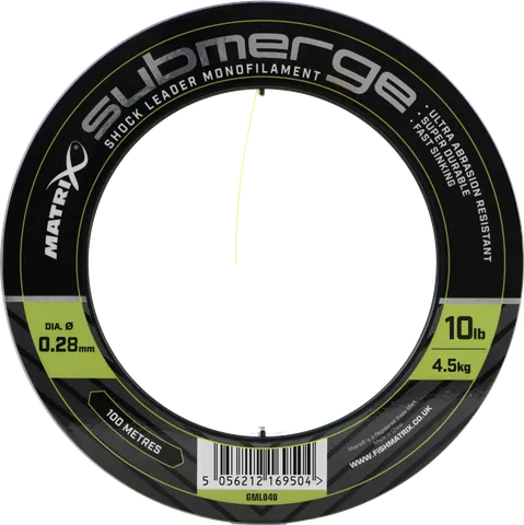 Matrix Submerge Shock Leader 0.26mm 3.6kg 100m Monofilament