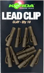 Korda Safe Zone Lead Clips 10pc Clay