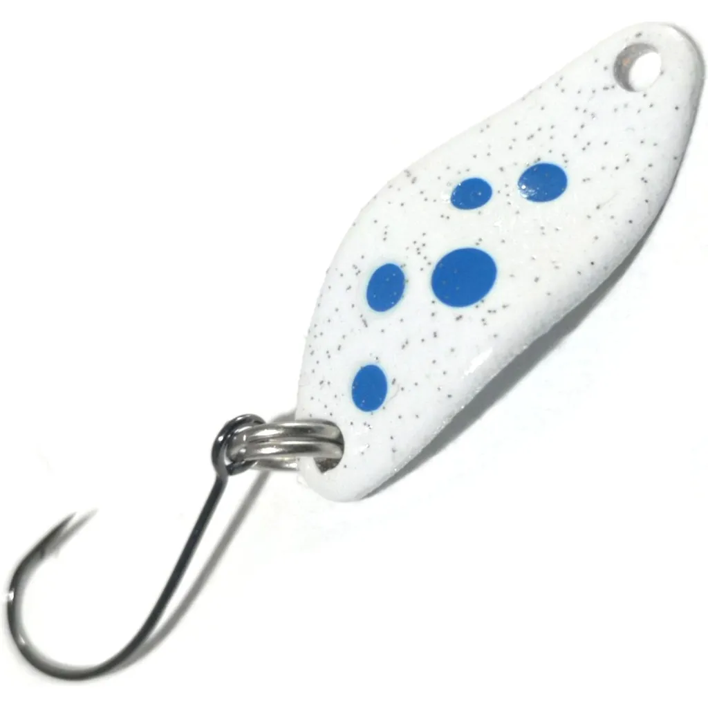 Troutwerk Spoon 1.5g 2.3cm Weiß Blaue Punkte