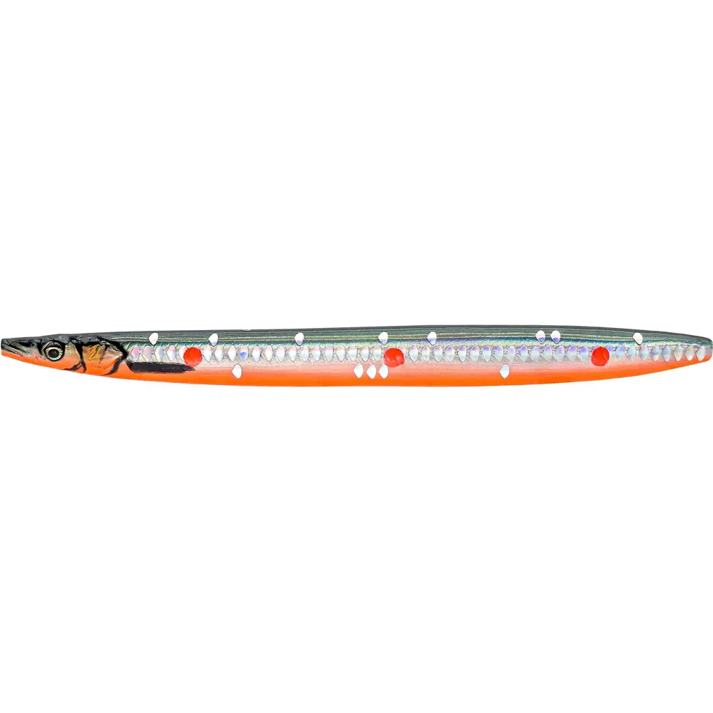 Savage Gear 3D Line Thru Sandeel Meerforellenköder 12.5cm 19g LS Red Black