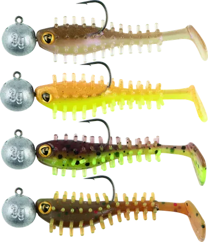 Fox Rage Micro Spikey Fry Mixed UV Colour Pack 4pcs 3g