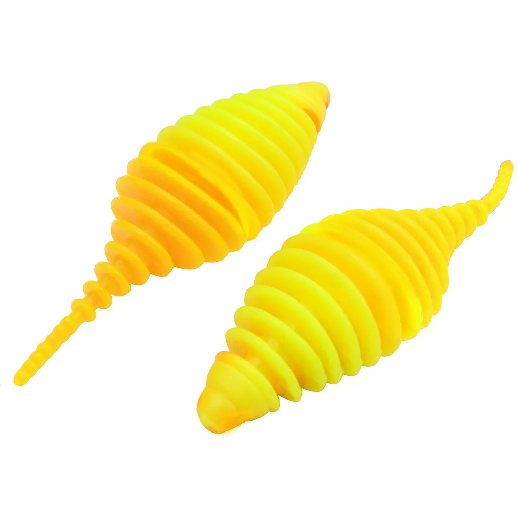 FTM Omura Baits Pongo Gummiköder 6.5cm Neongelb Krill