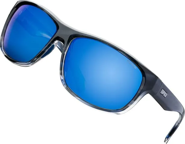 Rapala Precision Brehat Polarized Glasses Turtle Blue Grey Frame Grey Blue Mirror