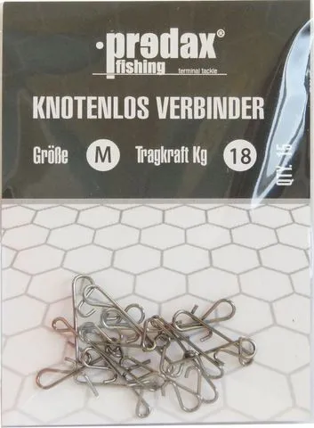 Predax Knotenlos-Verbinder 15pcs Schwarz M