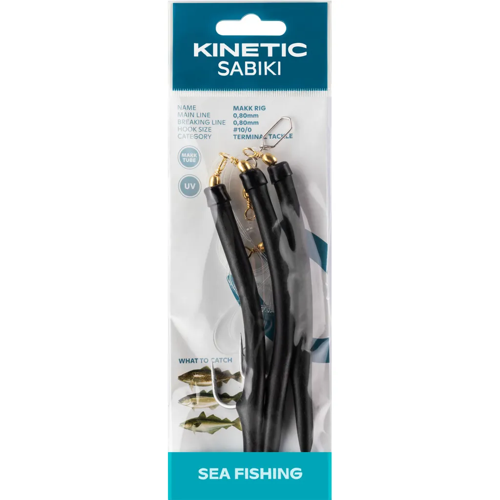 Kinetic Sabiki Makk Fertigmontagen #6/0 Black