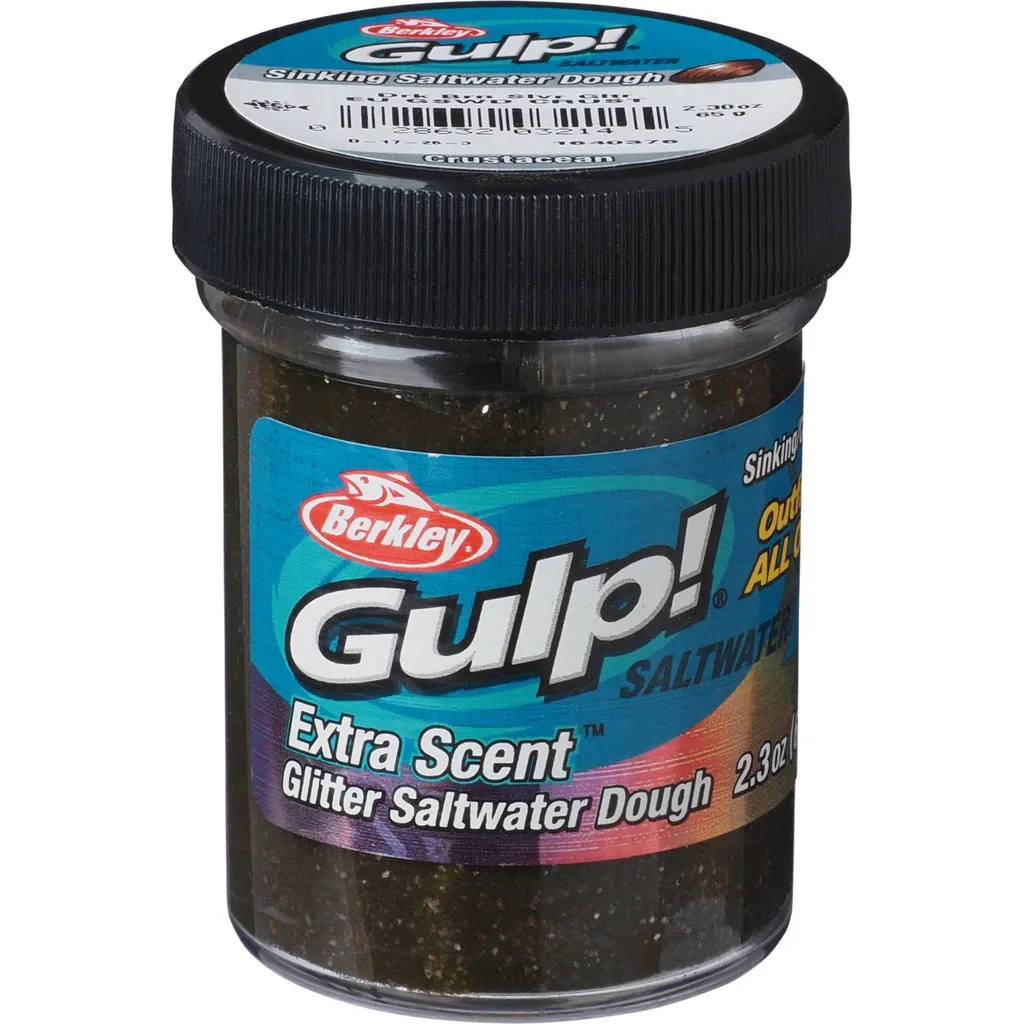 Berkley Gulp!® Dough 65g Crustacean Dark Brown Silver Glitter