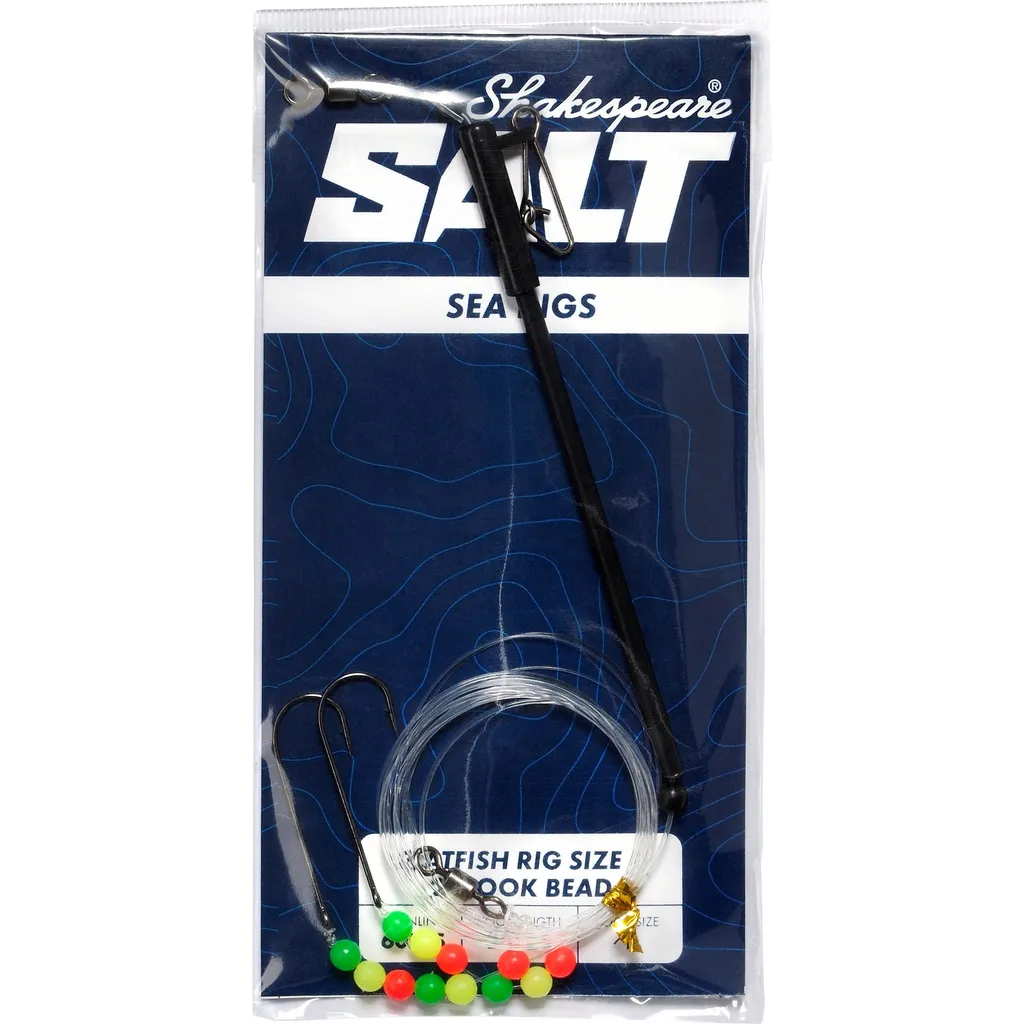 Shakespeare SALT Flatfish Rig 2-Hook Bead #1 Bead