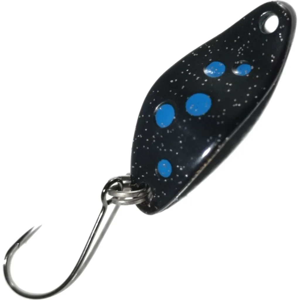 Troutwerk Spoon 1.5g 2.3cm Schwarz Blaue Punkte