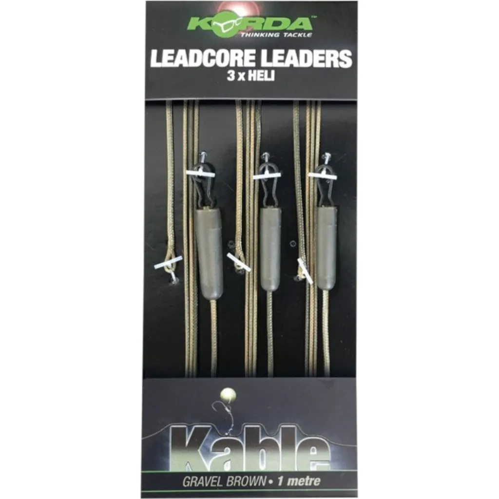 Korda Leadcore Leader Heli 1m Gravel