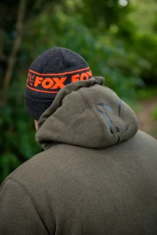 Fox Collection Sherpa Hoody Black/Orange S
