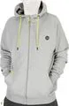 Matrix Full Zip Hoody Marl Grey/Lime XXL