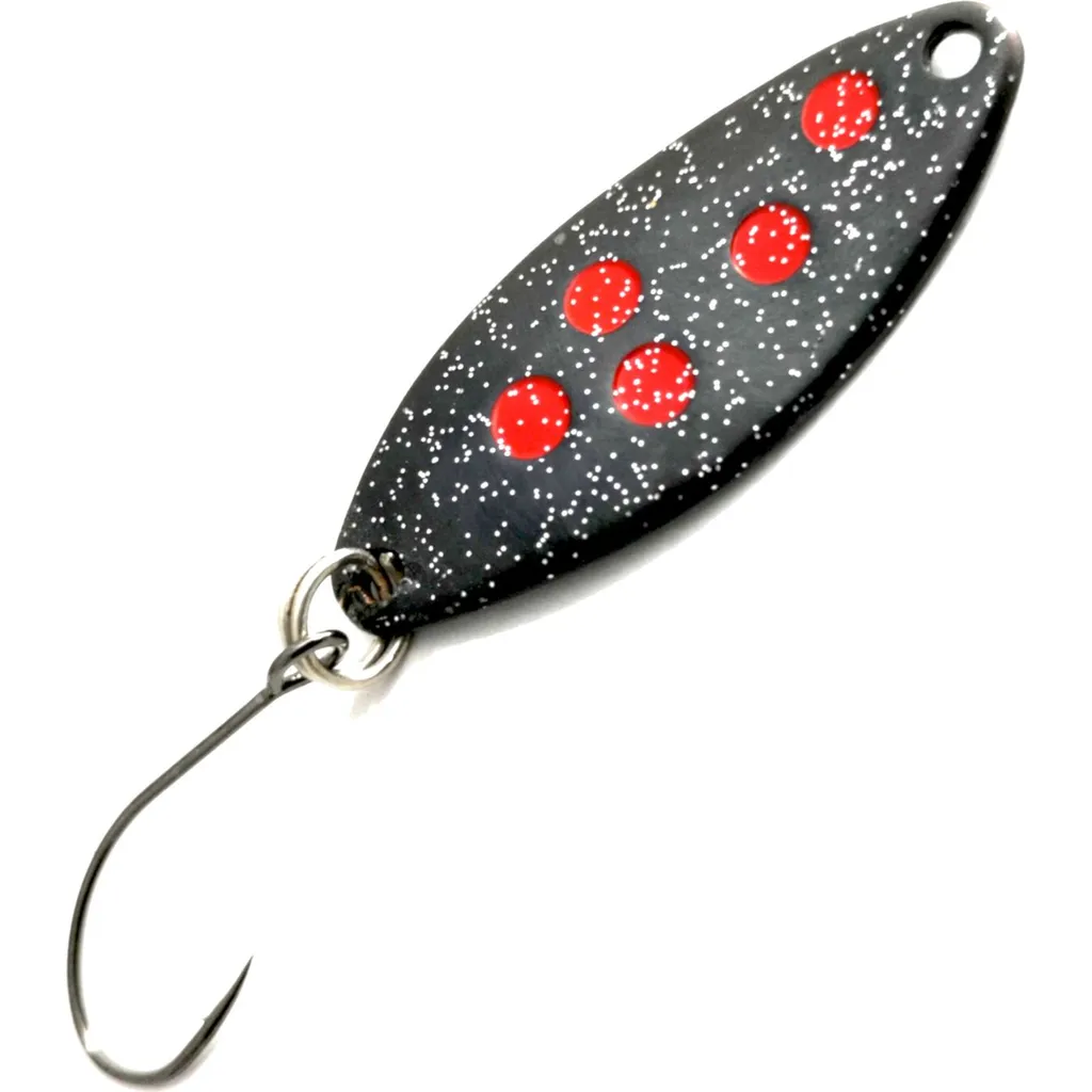 Troutwerk Spoon Blinker 70290 3.3cm 2.5g Schwarz Rot