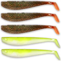 Quantum Q-Paddler Power Packs Gummiköder 10cm magic motoroil + citrus shad