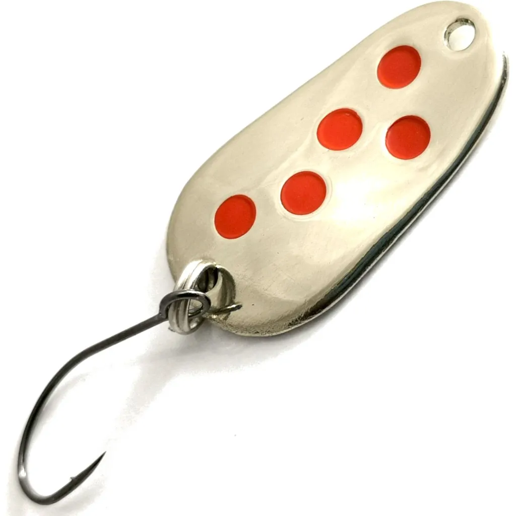 Troutwerk Spoon Blinker Silberfarben Rote Punkte