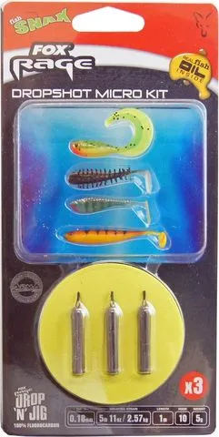 Fox Rage Dropshot Micro Kit Ready-Made Rig 5g 1m 2.57kg 10