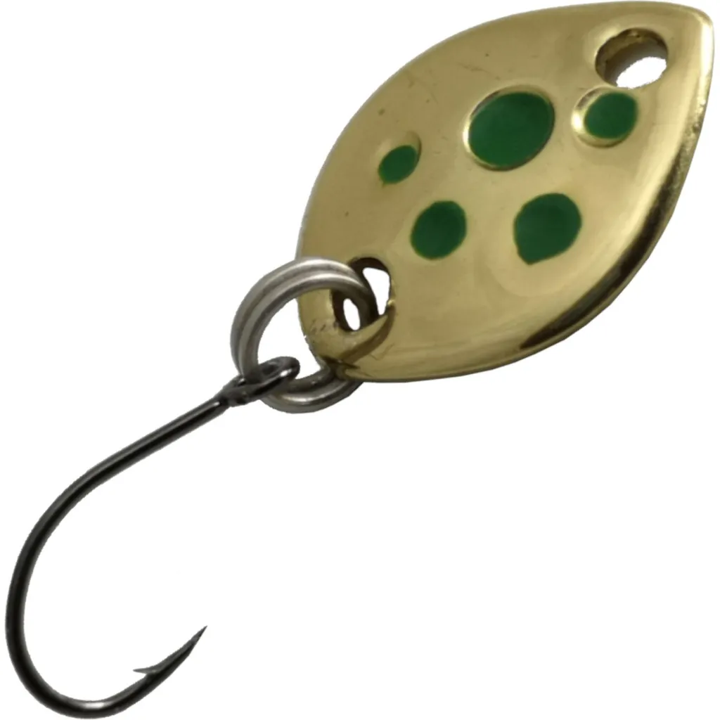 Troutwerk Spoon Blinker Goldfarben/Grüne Punkte