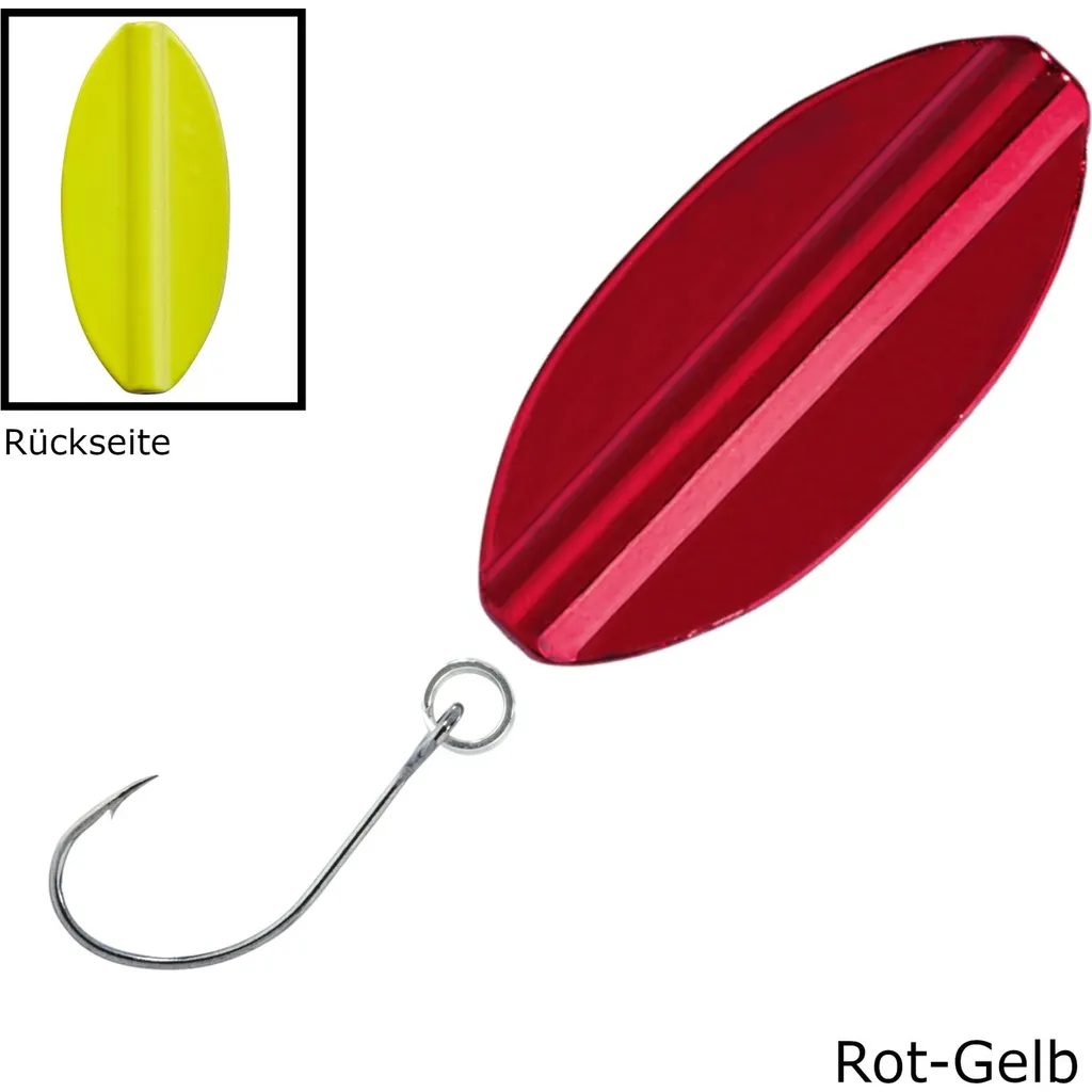 Balzer Metallica Inliner Spoon 2,5cm 1.9g Rot-Gelb