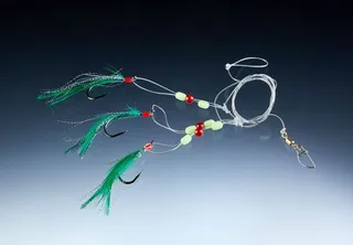 Balzer Cod-/Coalfish System mit 3 Haken 4/0 Ready-Made Rig 140cm Green