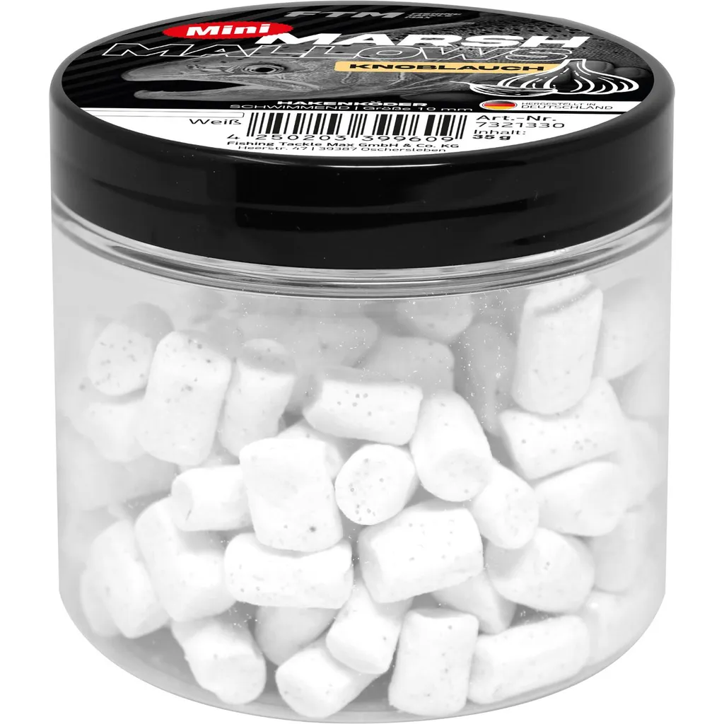FTM Marshmallow Knoblauch Mini Schwimmend Softbaits 35g Weiß