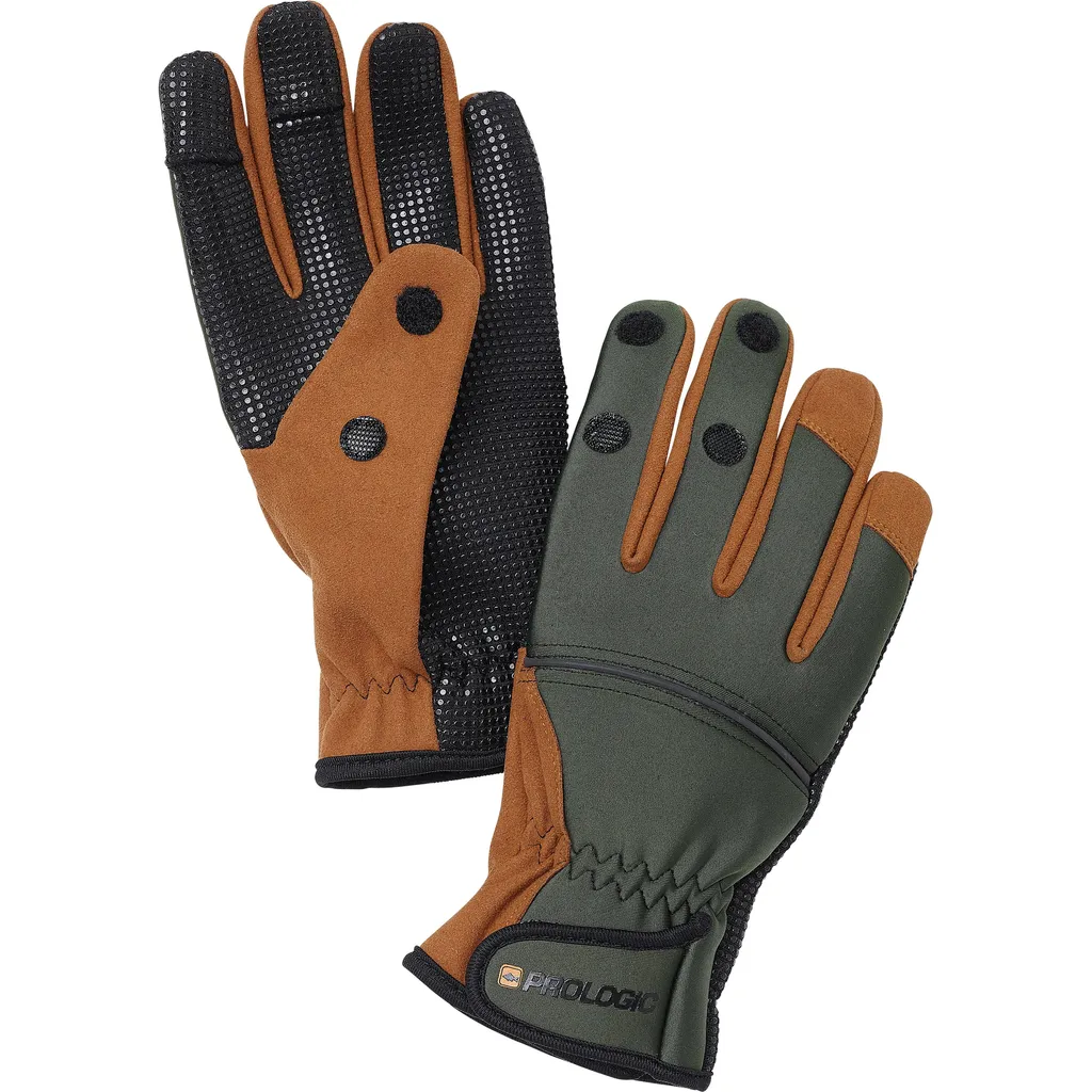Prologic Neoprene Grip Glove M Green/Brown