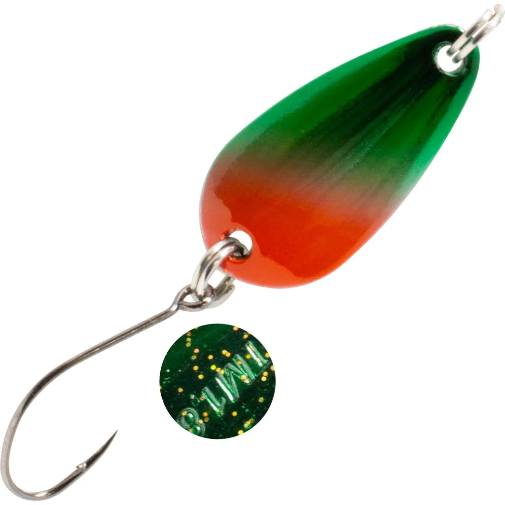 FTM Spoon Bee 2.3cm 1.8g Grün-Orange / Grün Goldener Glitter