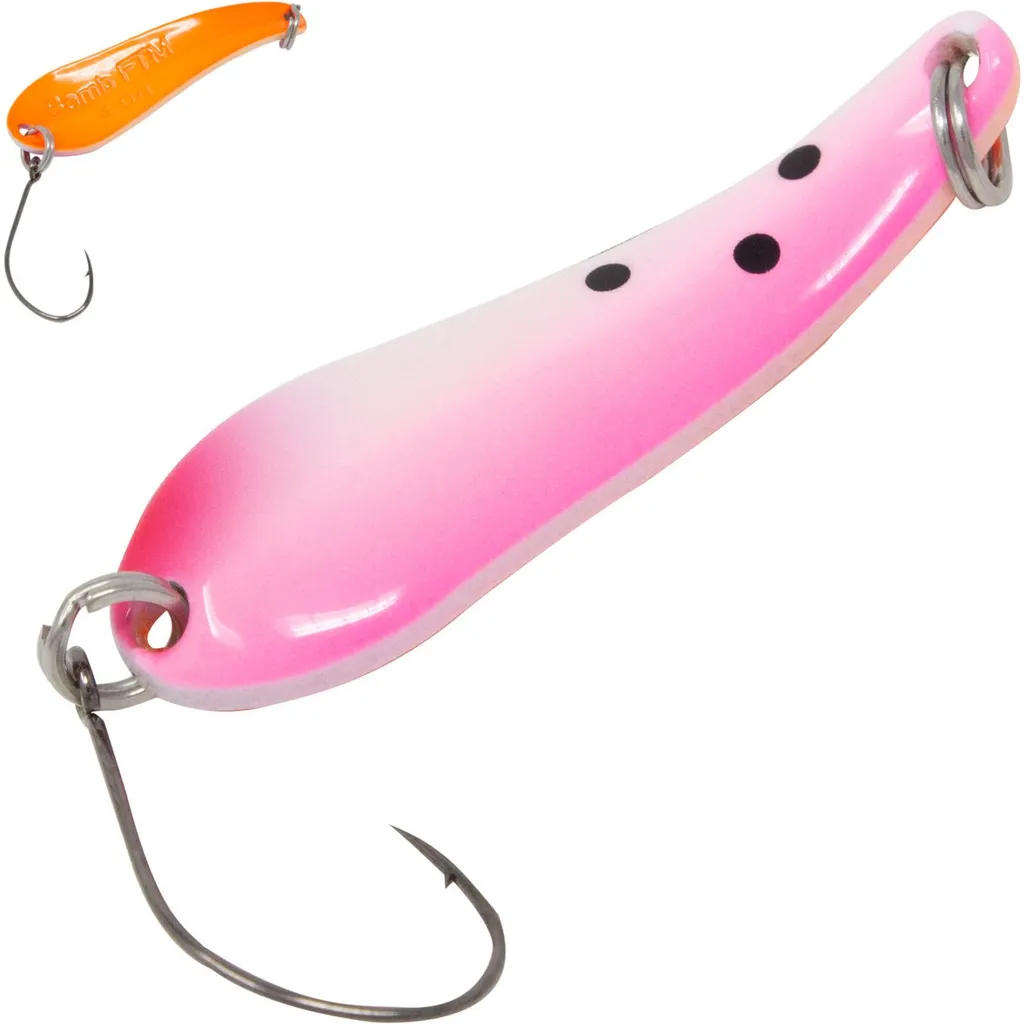 FTM Spoon Bomb Forellenblinker 4g 3.9cm Pink Weiß Orange