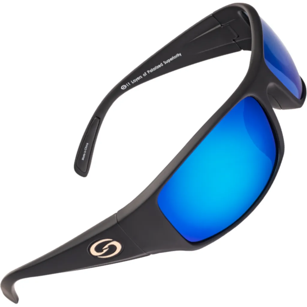 Strike King S11 Optics Sunglasses White/Blue Matt Black