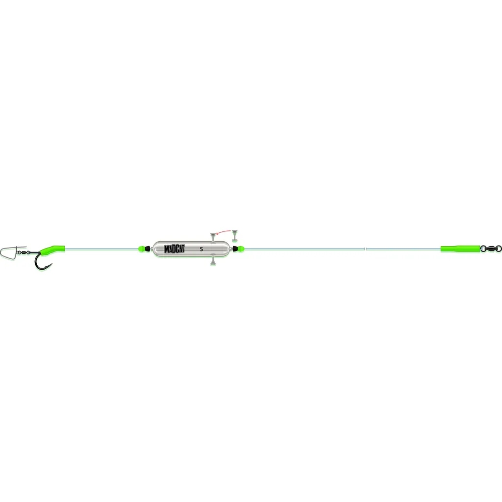 Madcat Adjustable River Rigs Nose Clip Wallervorfach #2/0 20g 250cm