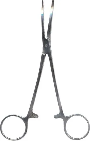 FTM Forceps 25cm Stainless Steel Curved Locking