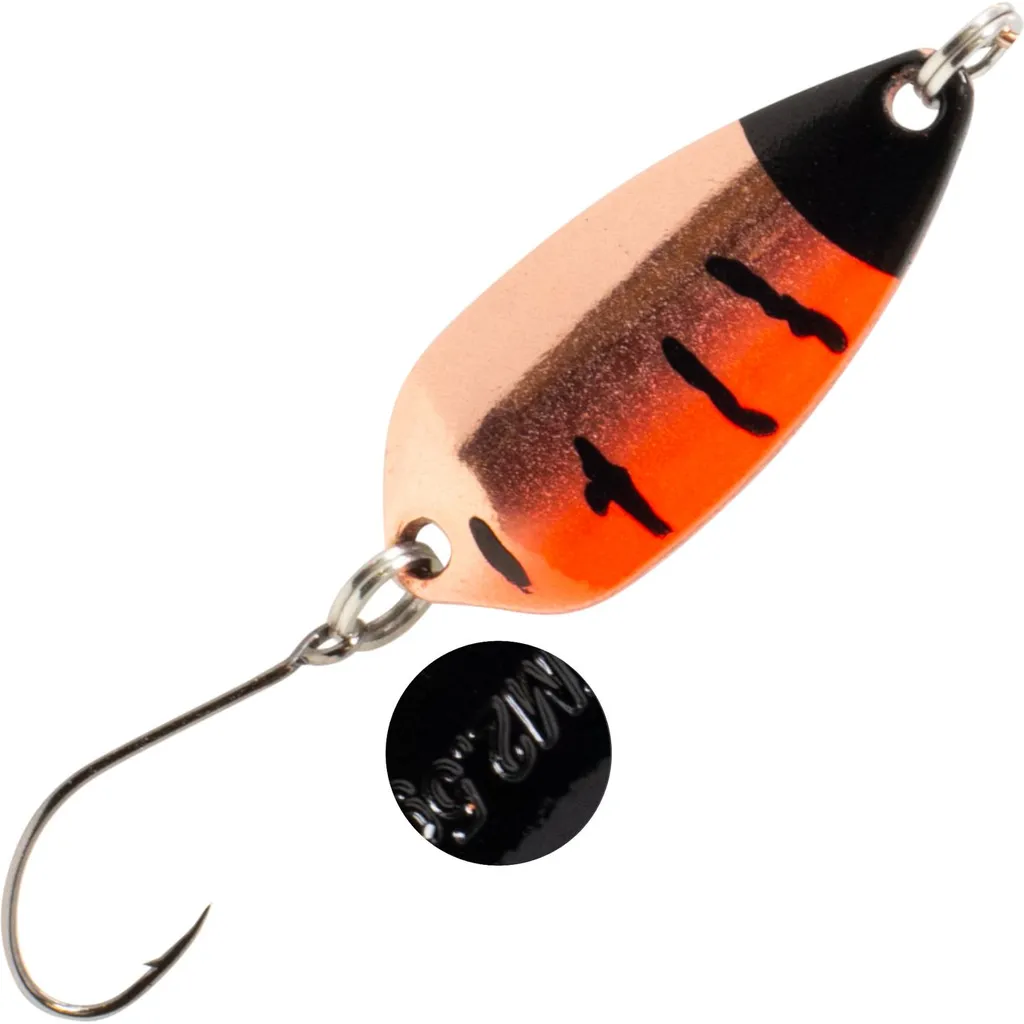 FTM Spoon Wasp Forellenblinker 2,9cm 2,5g Kupfer Orange Schwarz Schwarz