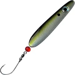 Troutwerk Inline Blinker Sea Trout Lure 129742 7.4cm 22g Black Green Silver