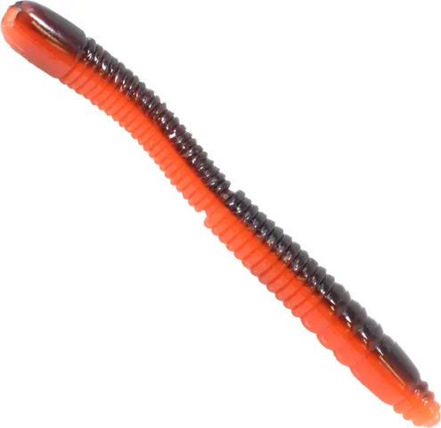 FTM Omura Baits Wurmy Käse Gummiköder 6.5cm 15.8g Schwarz / Orange