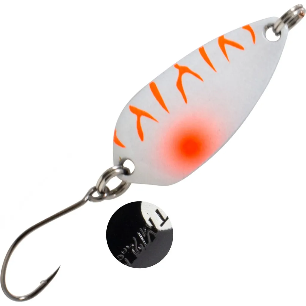 FTM Spoon Wasp Forellenblinker 2,9cm 2,5g Weiß Orange Schwarz Weiß