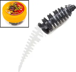 FTM Omura Baits Hero Banane Gummiköder 4cm Schwarz-Weiß